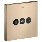 Вентиль скрытого монтажа для 3 потребителей Axor ShowerSelect (цвет - полированное красное золото) (36717300)