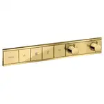 Hansgrohe RainSelect Термостат на 4 клавиши, Polished Gold Optic (15382990)