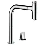 Змішувач для кухні Hansgrohe Metris Select 200 1jet sBox з витяжним виливом, хром (73804000)