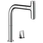 Смеситель для кухни Hansgrohe Metris Select 200 2jet (цвет - хром), с вытяжным душем (73819000)
