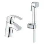 Змішувач для умивальника Grohe Eurosmart S-Size з гігієнічним душем, хром (23124002)