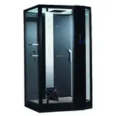 Паровой бокс Devit Soul 1200 × 900 х h2200 мм (стекло прозрачное) левое открывание (FEN8912BL)