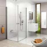 Душевая кабина Ravak Chrome (профиль - белый; стекло - Transparent (прозрачный)) h=1950 мм (1QV70101Z1)