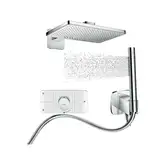 Axor Душевая система скрытого монтажа с термостатом Аxor ShowerSolutions 460 х 300 2jett (наружная и скрытые части) (35275001)