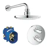 Душевая система скрытого монтажа с термостатом Grohe Grohtherm 1000 (34582000)