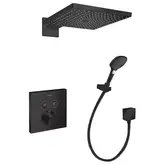 Душевая система скрытого монтажа Hansgrohe Raindance 300 цвет черный мат (2623815763MB)