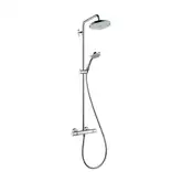 Душова система Hansgrohe Croma 220 1jet Showerpipe з термостатом, хром (27185000)