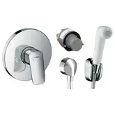 Набор смесителей для гигиенического душа Hansgrohe (цвет - хром/белый) (3А151218)