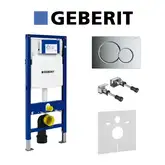 Инсталляция Geberit Duofix (3-в-1) в комплекте с клавишей Sigma 01, хром/глянцевый (111.300.00.5+156.050.00.1+111.815.00.1+115.770.21.5)