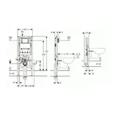 Geberit Duofix Инсталляция для унитаза, Sigma 8 см (111.796.00.1)