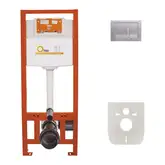 Qtap Nest ST Инсталляция 4в1, сатин (QT0133M425M06029SAT)