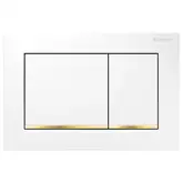 Geberit Omega 30 Кнопка змиву, білий/золотий (115.080.KK.1)