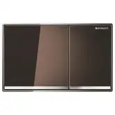 Смывная клавиша Geberit Omega60, двойной смыв (стекло умбра) (115.081.SQ.1)