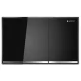 Geberit Смывная клавиша, двойной смыв Sigma 60 (стекло чёрное) (115.640.SJ.1)