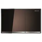 Geberit Смывная клавиша, двойной смыв Sigma 60 (стекло умбра) (115.640.SQ.1)