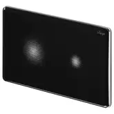 Viega Сенсорная панель смыва Prevista Visign for More 205 sensitive, со светодиодной подсветкой, стекло цвет глубокий чёрный (774363)
