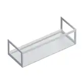 Структура из алюминия в комплекте с полкой 120 x 47 х h37 см Catalano Horizon, Satin white (5S12550BM)