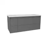 Тумба с раковиной 100 см Devit Laguna, антрацит (0022110A)
