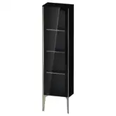 Шкафчик напольный со стеклянными дверцами Duravit XViu 40 x 24 х h157 см, чёрный глянцевый (XV1365LB140)