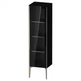 Шкафчик напольный со стеклянными дверцами Duravit XViu 40 x 36 х h157 см, чёрный глянцевый (XV1367LB140)
