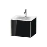 Тумба подвесная под раковину Duravit XViu 51 x 42 см, чёрный глянцевый (XV40310B140)