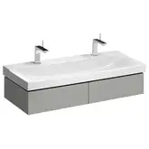 Тумба под раковину с двумя выдвижными ящиками Geberit Xeno² 1174 х 462 мм, серый матовый (500.517.00.1)