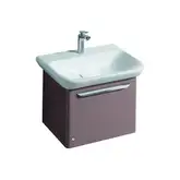 Тумба под раковину Geberit myDay 540х410х405 мм, глянцевая какао с молоком (824066000)