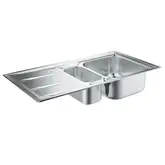 GROHE Мийка для кухні 983 x 513 мм з ексцентриком, 2 чаши, матова (31569SD0)