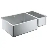 GROHE Мийка для кухні 760 x 450 мм, 1,5 чаши, матова, під стільницю, ліва (31575SD0)