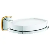 Тримач Grohe Grandera з керамічної мильницею, хром / золото (40628IG0)