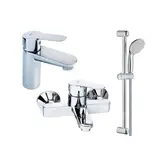 Grohe Комплект смесителей BauEdge 3 в 1 для ванной (123365S)