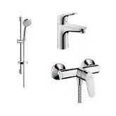 Набор смесителей для душа 3-в-1 Hansgrohe Focus (цвет - хром) (31662773)