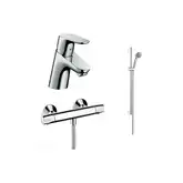 Набор смесителей для душа 3-в-1 с термостатом Hansgrohe Focus E2/Ecostat E (цвет - хром) (31750000)