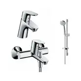 Набор смесителей для душа 3-в-1 Hansgrohe Focus (цвет - хром) (31794111)