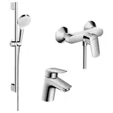 Набор смесителей для душа 3-в-1 Hansgrohe Logis/Crometta (цвет - хром) (70072019)