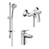 Набор смесителей для душа 3-в-1 Hansgrohe Logis/Croma (цвет - хром) (71600111)