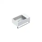 Маленькая (мини) раковина Catalano New Zero 40 х 23 см, satin white/белый матовый (14023VEBM)