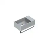 Маленькая (мини) раковина Catalano New Zero 40 х 23 см, satin cement/серый матовый (14023VECS)