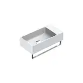 Маленькая (мини) раковина Catalano New Zero 50 х 25 см, satin white/белый матовый (15025VEBM)