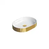 Раковина накладная на столешницу Catalano Horizon 50 х 35 см, Gold-white (150AHZBO)