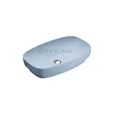 Раковина накладная на столешницу Catalano Green Lux / Colori 65 х 40 см, голубой матовый (165AGRLXAS)