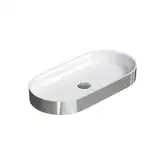 Раковина накладная на столешницу Catalano Horizon 75 х 35 см, Silver-white (170AHZBA)