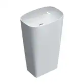Раковина отдельностоящая 55 х 38 х h85 см Catalano Green Lux (слив в стену), белый матовый (1FRPGRLXBM)