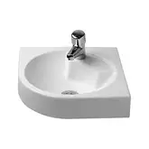 Угловой умывальник Duravit Architec, с 1 отверстием для смесителя (0448450000)