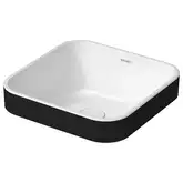 Раковина накладная на столешницу Duravit Happy D.2 Plus 40 х 40 см, белый/антрацит (2359406100)