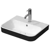 Раковина накладная на столешницу Duravit Happy D.2 Plus 50 х 40 см, белый/антрацит матовый (2360506100)