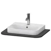Консоль с 1 одним вырезом Duravit Happy D.2 Plus 65 х 48 см, графит суперматовый (HP031B08080)