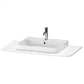 Консоль с 1 одним вырезом Duravit Happy D.2 Plus 100 х 55 см, белый глянец (HP031E02222)