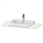 Консоль с 1 одним вырезом Duravit Happy D.2 Plus 100 х 55 см, скавдинавский белый шелковисто-матовый лак (HP031E03939)