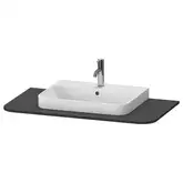 Консоль с 1 одним вырезом Duravit Happy D.2 Plus 100 х 55 см, графит суперматовый (HP031E08080)